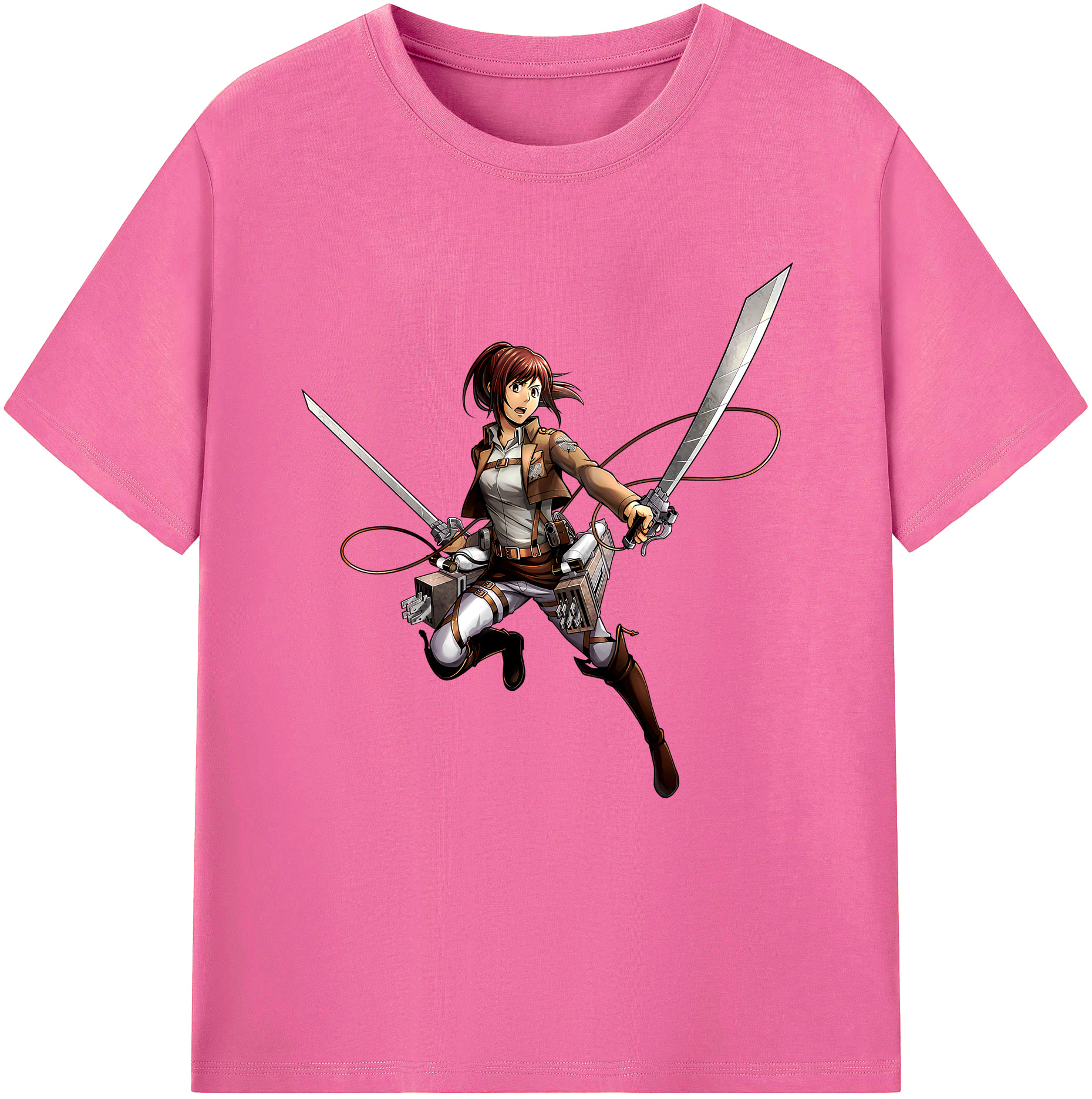 （画像用） 進撃の巨人 サシャ·ブラウス Attack on Titan Sasha Blaus レディースカジュアルプリントTシャツ（綿100％）